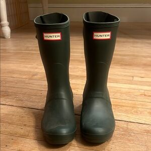 Hunter Green Women's Rain Boots